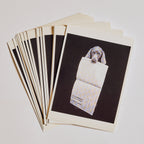 Newspaper Dog Post Card
