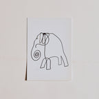 Elephant Post Card
