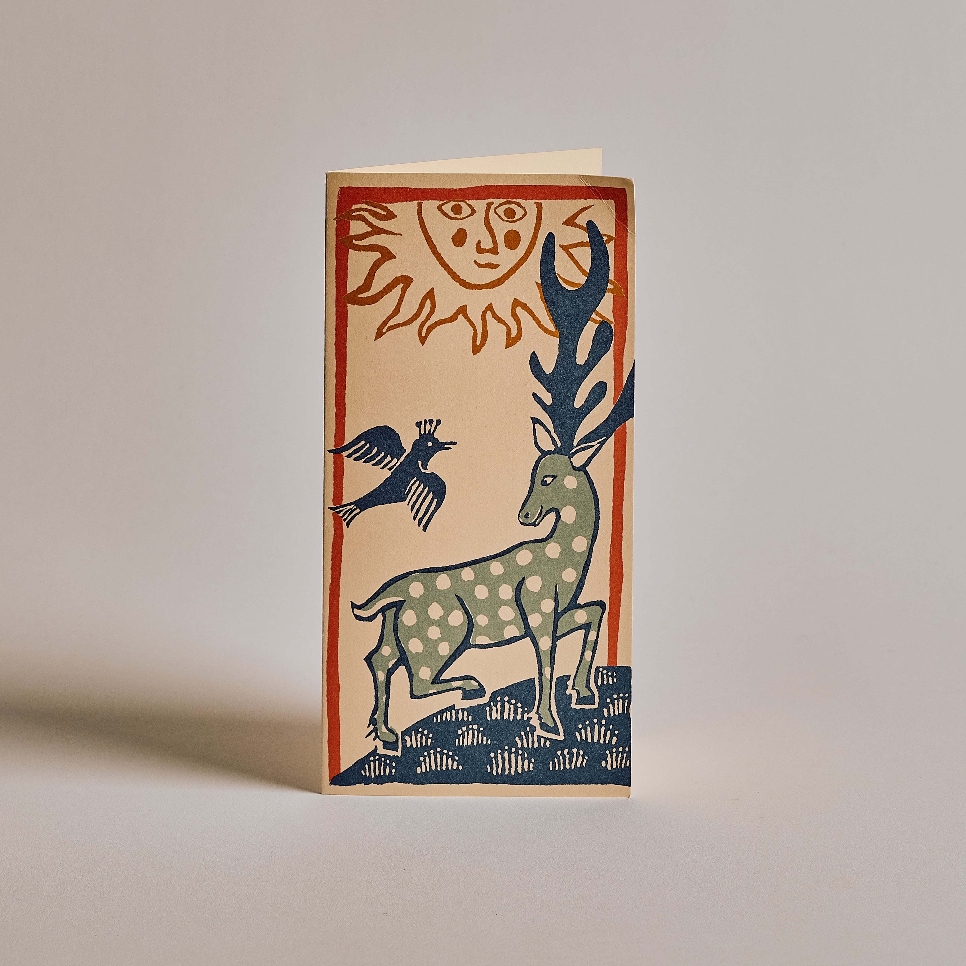 Deer and Bird Card