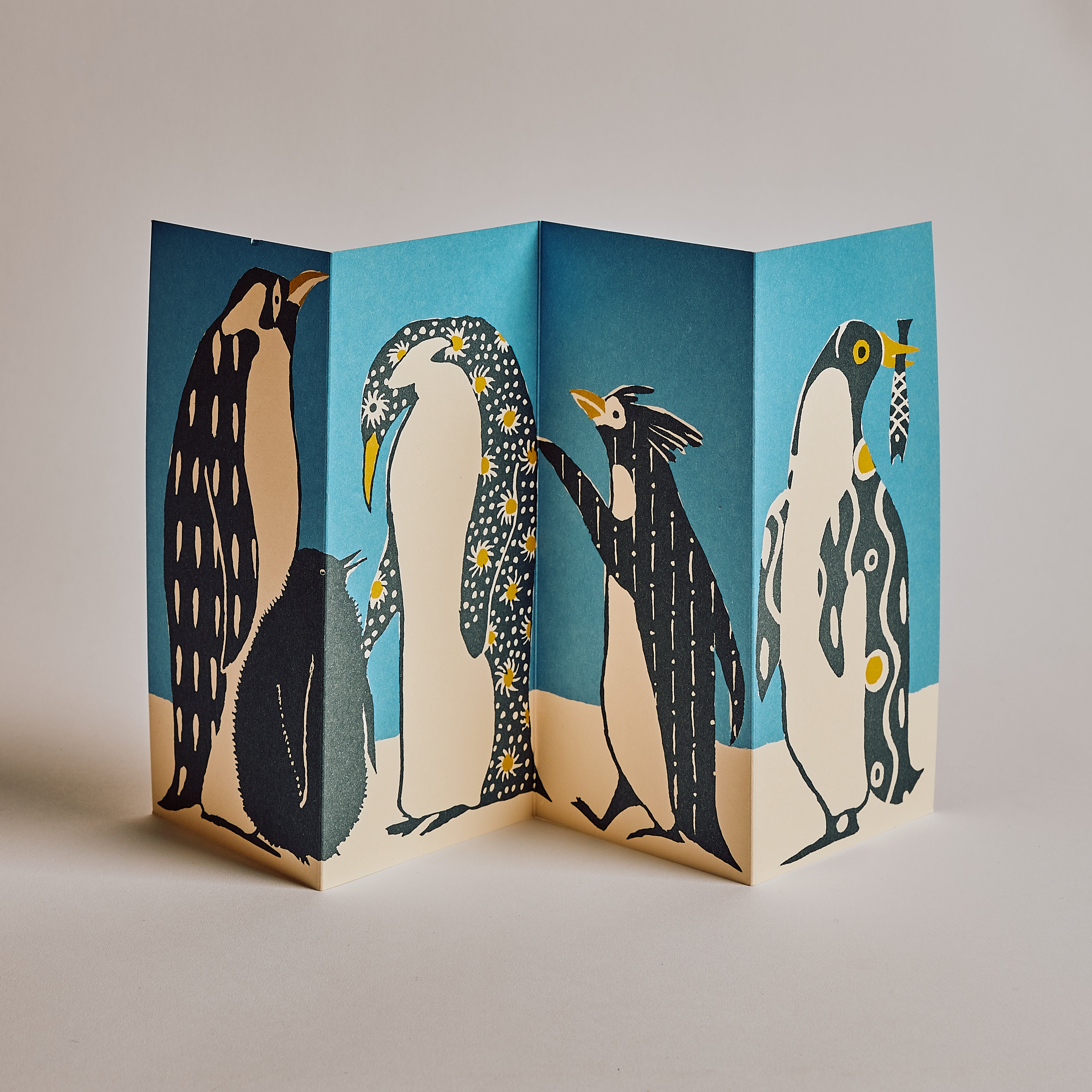 Penguins in Kimonos Card